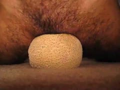 My white wife is filthy and lustful, and she rubs her enormous clitoris all over her spherical sex toy.